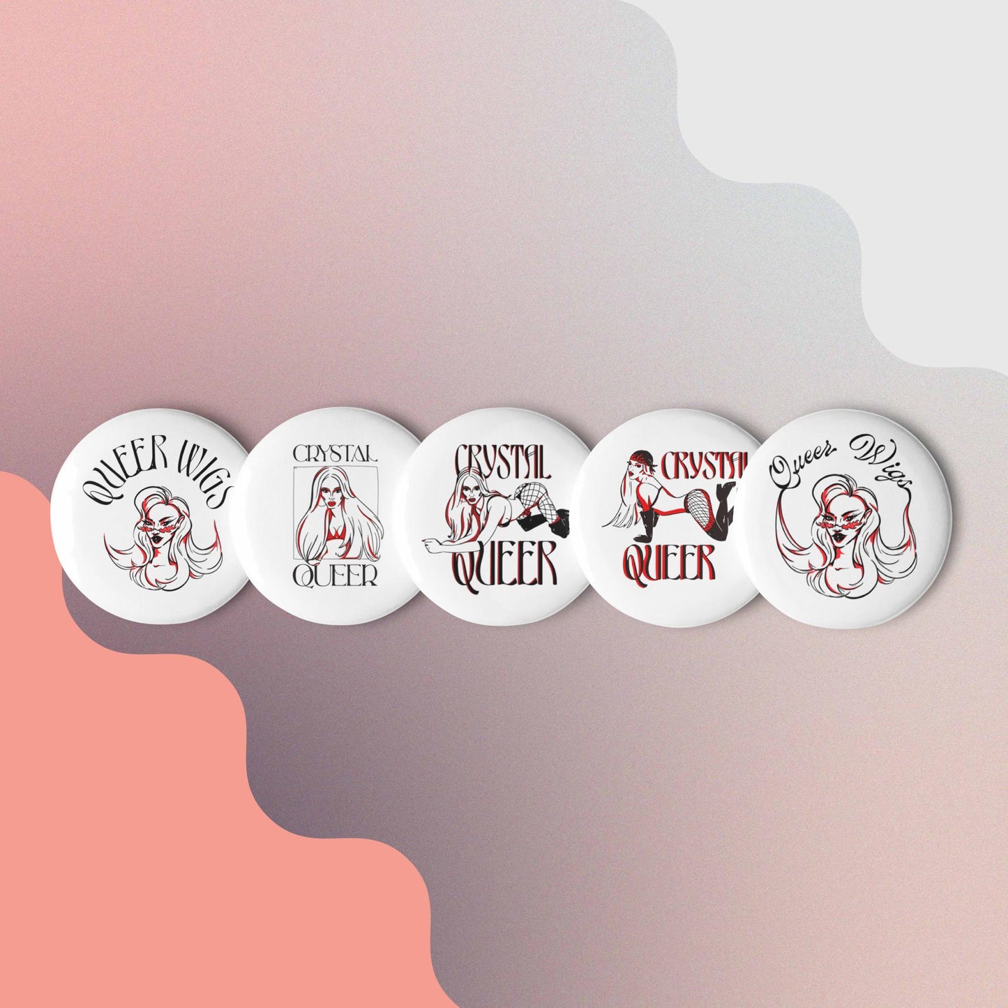 Crystal Queer Button Pack